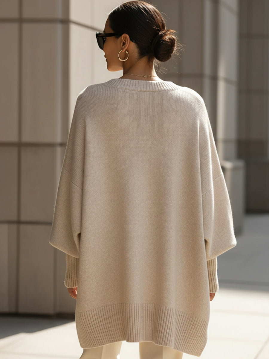 LUXE  WOOL-BLEND WOMEN SWEATER
