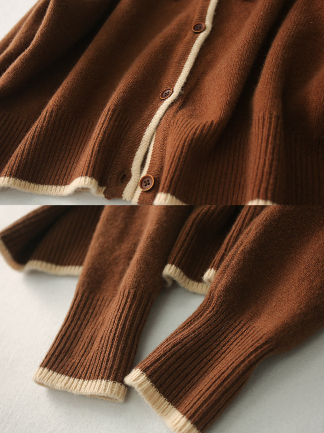 Aurora™ - Vintage Crew Neck Knitted Cardigan