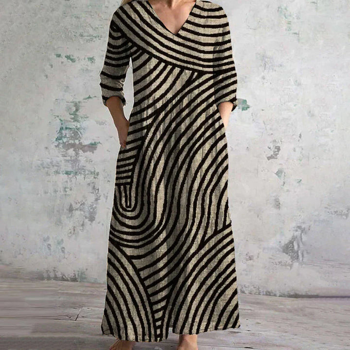 Ella™ - Vintage Striped Dress