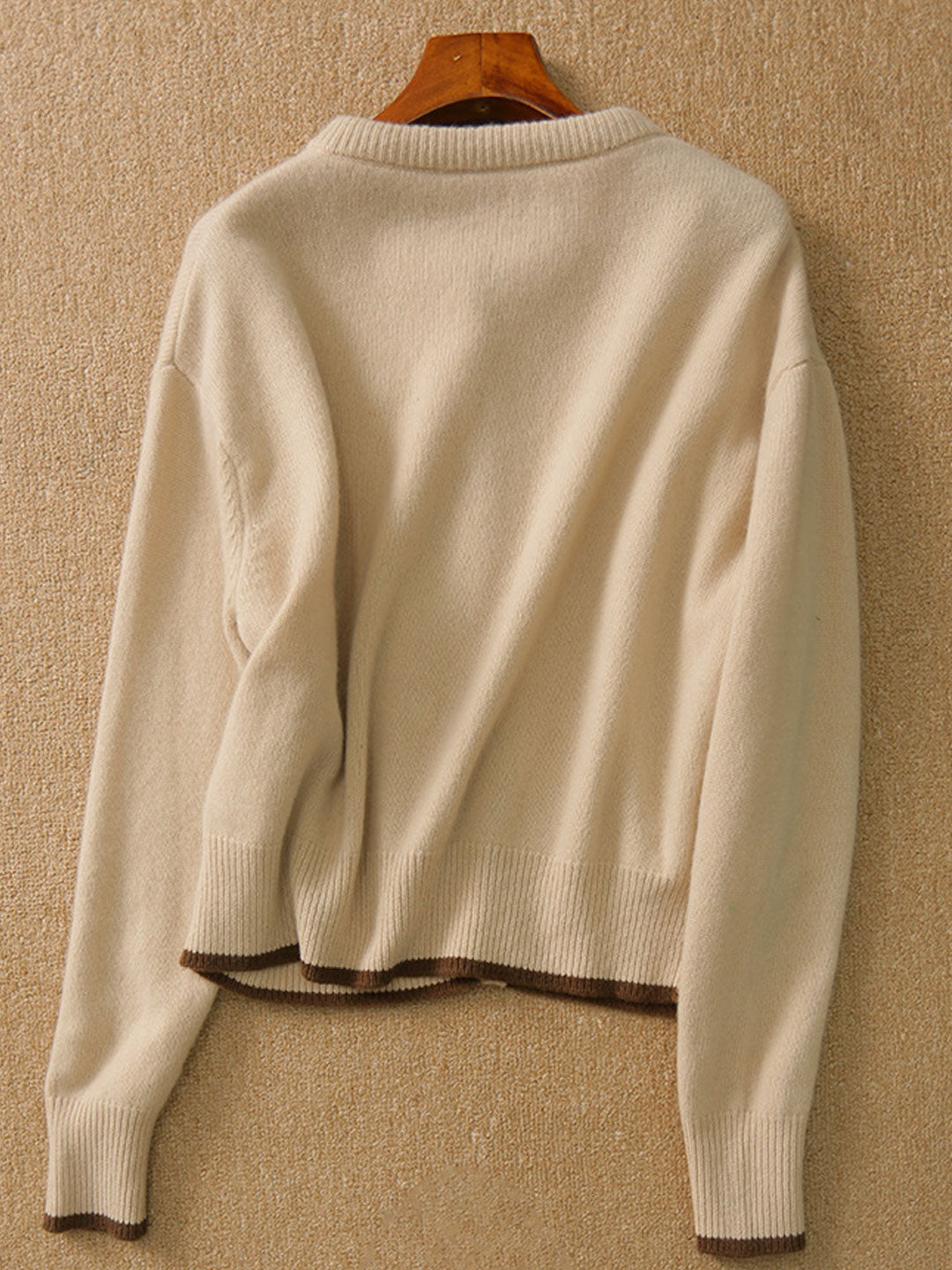 Aurora™ - Vintage Crew Neck Knitted Cardigan