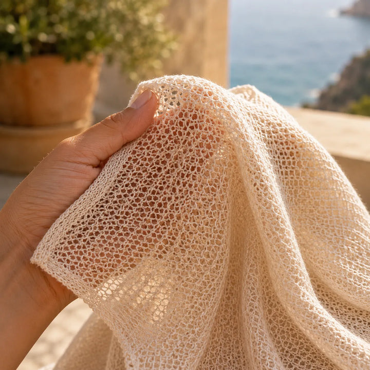 Isla | One-Shoulder Knit Poncho