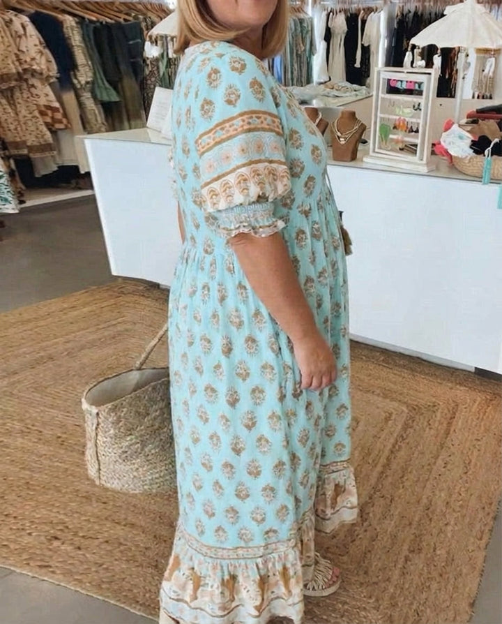 Sophia | Bohemian Floral Maxi Dress