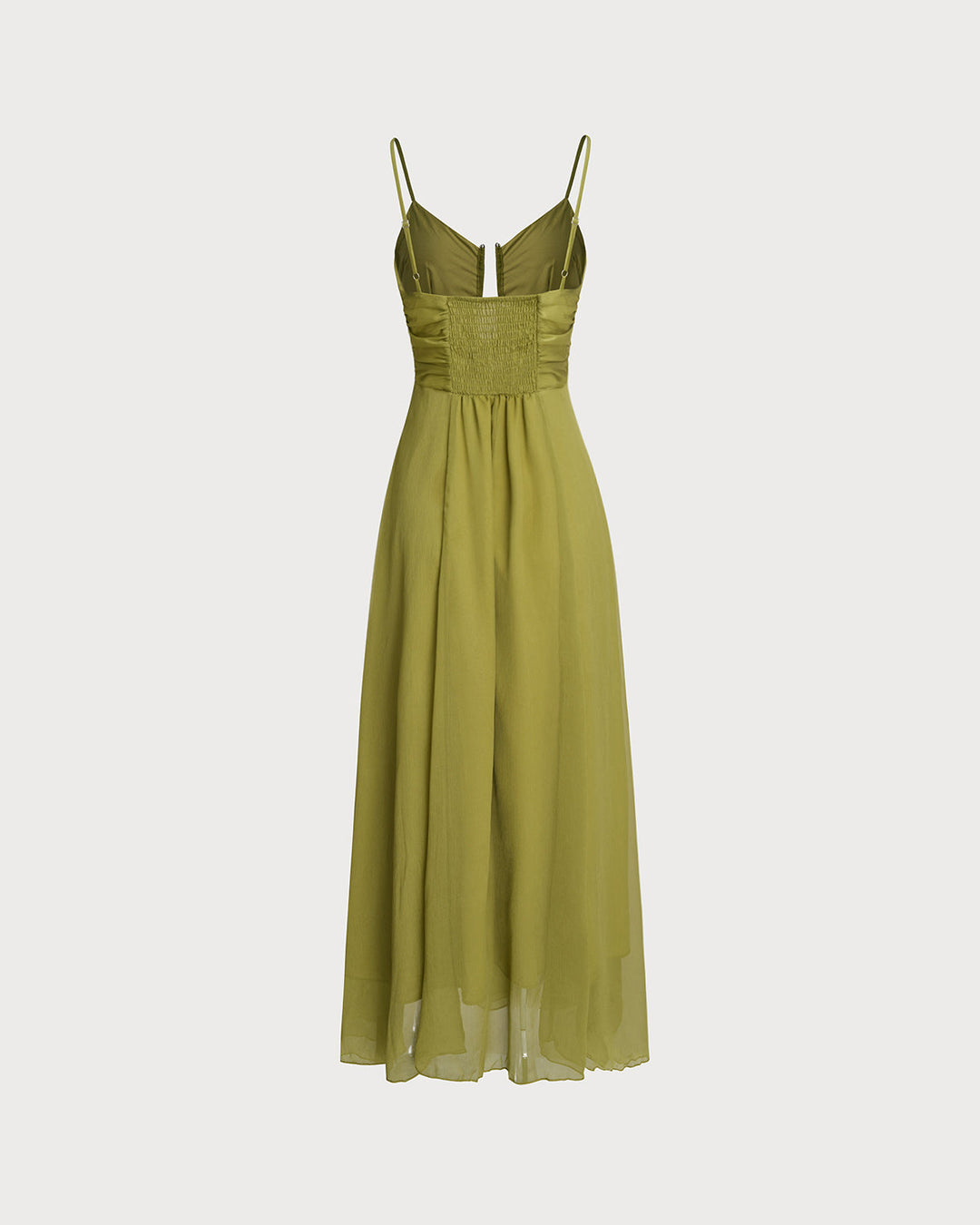 Aurora | Ruched Slip Maxi Dress