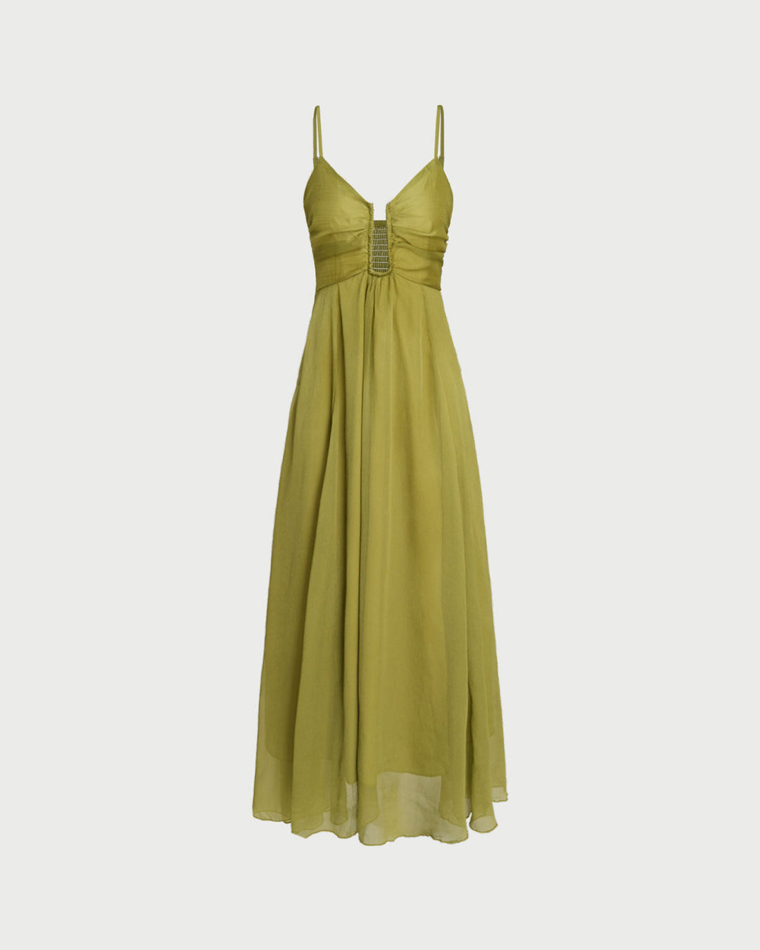 Aurora | Ruched Slip Maxi Dress